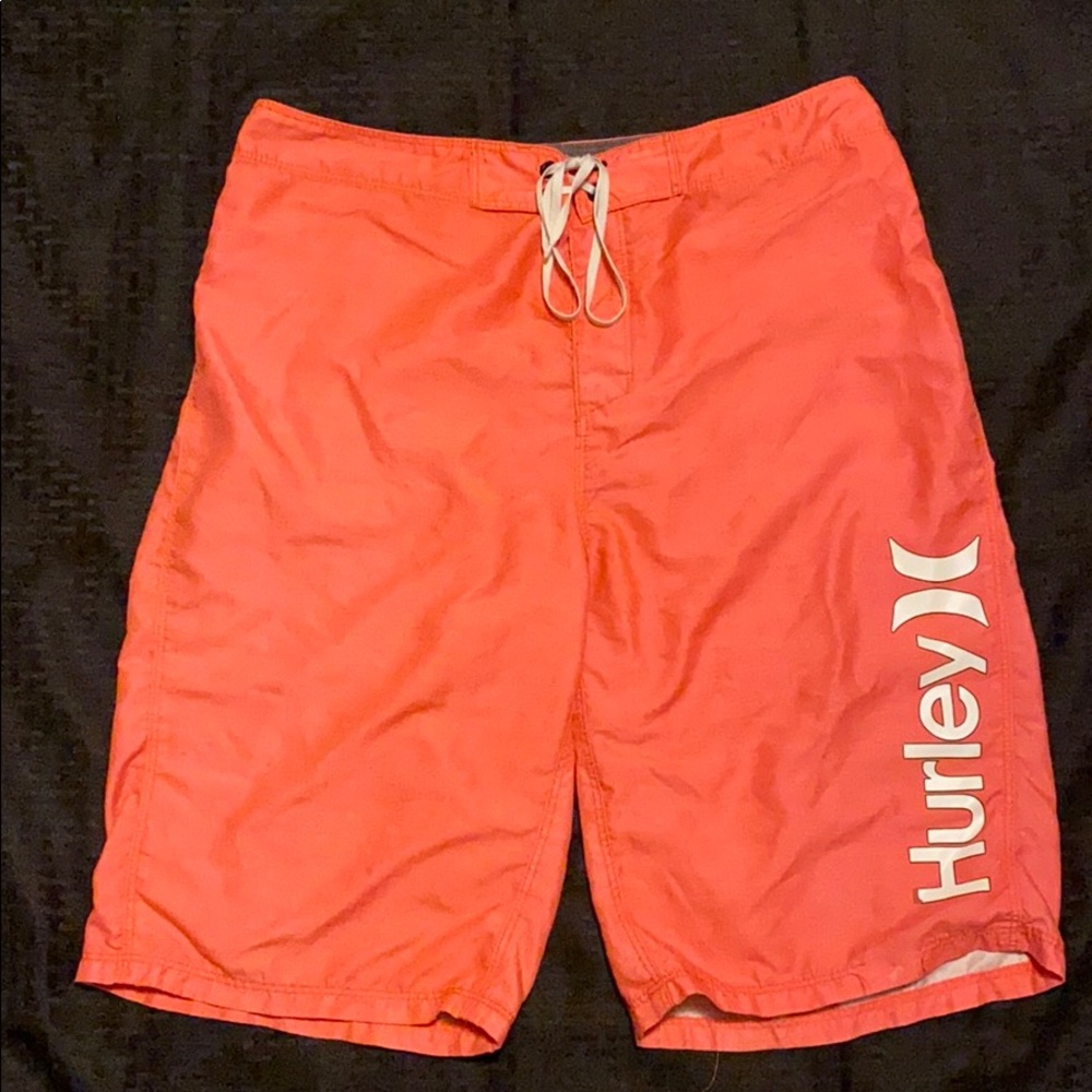 Orange Hurley Board-shorts